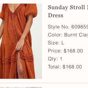 NWT Sunday Stroll maxi dress